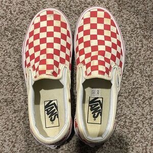 Classic Slip-on Red & White Checkered Vans